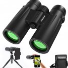 12x42 Binoculars for Adults High Powered with Upgraded Tripod and Phone Adapter
