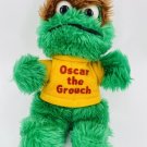 Vintage 1981 Sesame Street Knickerbocker Oscar The Grouch 9" Plush W/ Shirt