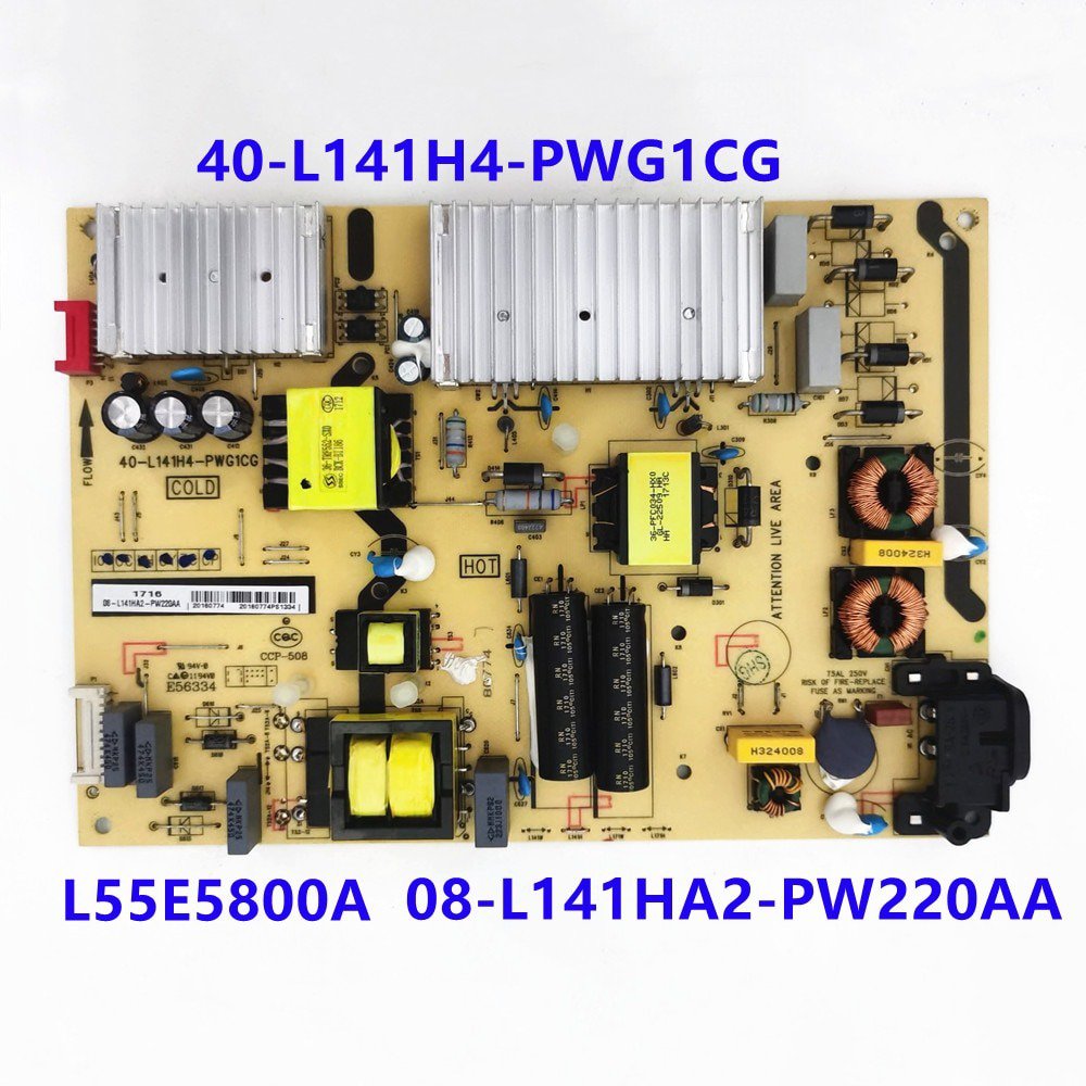 TCL L55E5800A-UD power board 40-L141H4-PWG1CG 08-L141HA2-PW220AA