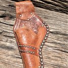 Vintage Antique Children's Tooled Leather Studded Holster
