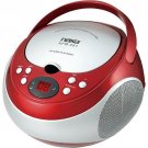 Naxa NPB251RD Portable CD Player with AM/FM Radio (Red) Naxa NPB251RD Portable CD Player with AM/FM Radio (Red)