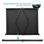 Pyle PRJTP53 Retractable Pull-out-Style Manual Projector Screen (50-Inch)