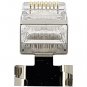 IDEAL 85-368 Shielded Feed-Thru CAT-6A/6/5-E Modular Plugs for Larger Diameter Conductors, 25-Pack