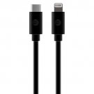 AT&T TCL01-BLK Charge and Sync USB to USB-C Cable with Lightning Connectors, 4 Feet