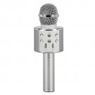 Supersonic SC-904BTK- Silver Wireless Bluetooth Microphone with Built-in Hi-Fi Speaker (Silver)