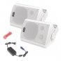 Pyle Home PDWR61BTWT 6.5" Indoor/Outdoor Wall-Mount Bluetooth Speaker System (White)