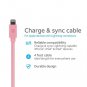 AT&T PVLC1-PNK 4-Foot PVC Charge and Sync Lightning Cable (Pink)