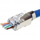 IDEAL Shielded Feed-Thru Modular Plugs for Larger Diameter Conductors, 50-Count
