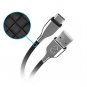 Naztech 15499 6-Ft. Titanium USB to USB-C Braided Cable (Black)