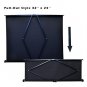 Pyle PRJTP46 Retractable Pull-out-Style Manual Projector Screen (40-Inch)