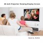 Pyle PRJTP46 Retractable Pull-out-Style Manual Projector Screen (40-Inch)