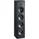 BIC America DV64 Venturi DV64 Dual 6-1/2-In. Indoor 2-Way Slim Tower Speaker, 200 Watts, Black