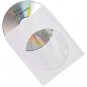 Verbatim 49976 CD/DVD Paper Sleeves with Clear Window, 100 pk