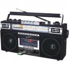 Supersonic SC-3201BT-BK Retro 4-Band Radio and Cassette Player with Bluetooth (Black) Supersonic SC-3201BT-BK Retro 4-Band Radio and Cassette Player with Bluetooth (Black)