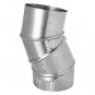 Lambro 2310 4-In. 90deg Aluminum Adjustable Elbow