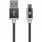 AT&T MC05-BLK Charge & Sync Braided USB to Micro USB Cable, 5ft (Black)