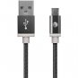 AT&T MC05-BLK Charge & Sync Braided USB to Micro USB Cable, 5ft (Black)