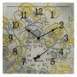 Taylor Precision Products 92692T 14-Inch x 14-Inch Beachwood Clock with Thermometer