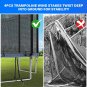 Simple Deluxe Recreational Trampoline with Enclosure Net,Wind Stakes, 12FT - Outdoor Trampoline