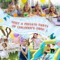 AirMyFun Bounce House with Blower, Inflatable Jump Bouncy Castle for Kids with Wide Slide, Ball Pool