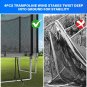 Simple Deluxe Trampoline for Kids with Safety Enclosure Net Wind Stakes 12FT Simple Deluxe 400LBS