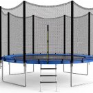 Simple Deluxe Trampoline for Kids with Safety Enclosure Net 14FT Wind Stakes Simple Deluxe 400LBS Simple Deluxe Trampoline for Kids with Safety Enclosure Net 14FT Wind Stakes Simple Deluxe 400LBS