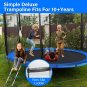 Simple Deluxe Trampoline for Kids with Safety Enclosure Net 14FT Wind Stakes Simple Deluxe 400LBS