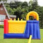 AirMyFun Food Bouncy Castle, Bounce House with Hamburger Ketchup Shape, Jump & Slide Area Safety Net