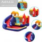 AirMyFun Food Bouncy Castle, Bounce House with Hamburger Ketchup Shape, Jump & Slide Area Safety Net