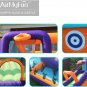 AirMyFun Inflatable Bounce House,Jumping Bouncer with Air Blower,Splash Pool to Play,Kids Slide Park
