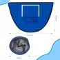 12FT Outdoor Big Trampoline With Backboard,Inner Safety Enclosure Net, Ladder, PVC Spring Cover