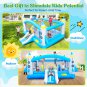 Multifunctional Jump 'n Slide Inflatable Bouncer for Kids Complete Setup with Blower - 198" x 180"