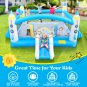 Multifunctional Jump 'n Slide Inflatable Bouncer for Kids Complete Setup with Blower - 198" x 180"