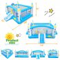 Multifunctional Jump 'n Slide Inflatable Bouncer for Kids Complete Setup with Blower - 198" x 180"