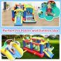 7 in 1 Inflatable Bounce House, Bouncy House with Ball Pit for Kids Indoor Outdoor Party Family Fun