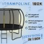 14FT Outdoor Big Trampoline With Inner Safety Enclosure Net, Ladder, PVC Spring Cover Padding Kids