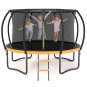 14FT Outdoor Big Trampoline With Inner Safety Enclosure Net, Ladder, PVC Spring Cover Padding Kids