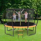 12FT Outdoor Big Trampoline With Inner Safety Enclosure Net, Ladder, PVC Spring Cover Padding Kids 12FT Outdoor Big Trampoline With Inner Safety Enclosure Net, Ladder, PVC Spring Cover Padding Kids