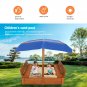 Wood Sandbox with Cover, Sand Box with 2 Bench Seats for Aged 3-8 Years Old, Sand Boxes for Garden