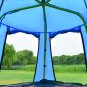 Kids Climbing Dome with Canopy and Playmat - 10 ft Jungle Gym Geometric Playground Dome Climber