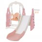 Toddler Slide and Swing Set 4 in 1,Kids Playground Climber Slide Playset with Basketball Hoop