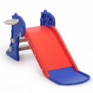 3 in 1 Freestanding Toddler Slide, Indoor Outdoor Playground with Basketball Hoop and Ball