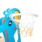 5 in 1 Slide and Swing Playing Set, Toddler Extra-Long Slide with 2 Basketball Hoops, Football