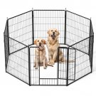 Dog Playpen Indoor Outdoor, 32" Height 8 Panels Fence with Anti-Rust Coating, Metal Heavy Portable Dog Playpen Indoor Outdoor, 32" Height 8 Panels Fence with Anti-Rust Coating, Metal Heavy Portable