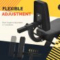 Leg Extension and Curl Machine - Leg Exercise Machine with Adjustable Seat Backrest and Rotary Leg