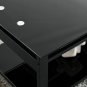 Lift and Lift Coffee Table with Hidden Dividers and Storage Shelves, Lift and Lift Tempered Glass