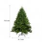 6-FT Artificial Christmas Tree with 1600 Tips,No Light, Unlit Hinged Spruce PVC/PE Xmas Tree