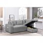MEGA convertible corner sofa with armrest storage, living room and apartment sectional sofa