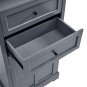 Bathroom Storage Cabinet, Tall Storage Cabinet with Two Drawers, Open Storage, Adjustable Shelf