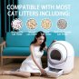 Upgraded HMI system, self-cleaning litter box for multiple cats, automatic dumping